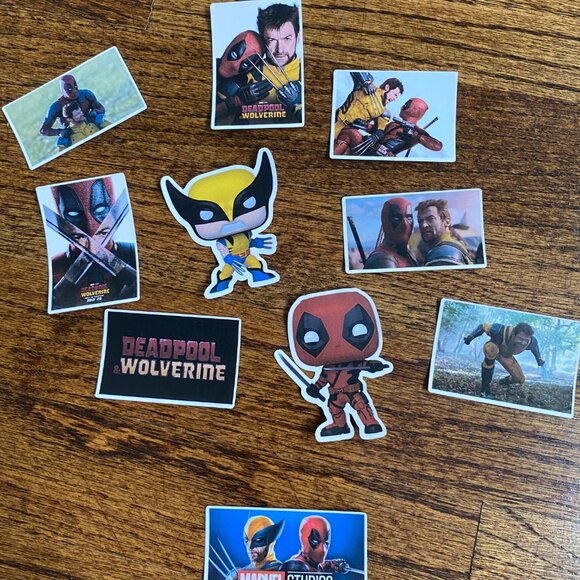 Set Of 10 Deadpool & Wolverine Stickers X-men 97 Marvel Comics Best Friend H2O - Picture 4 of 8